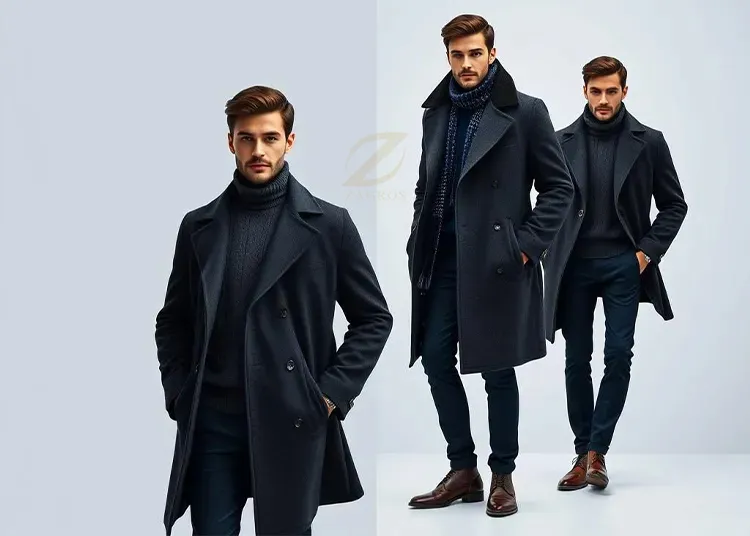 ۱۰ ترکیب رنگ زمستانی مردانه که امسال ترند شدهاند (از ذغالی تا آبی نفتی)