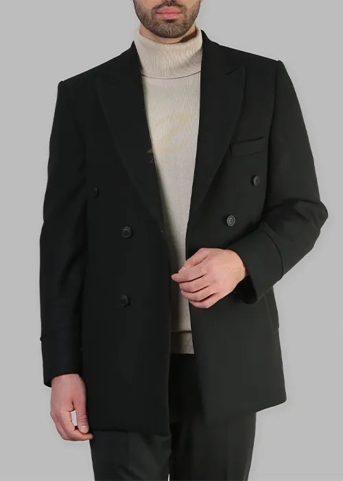 پالتو فوتر مشکی برند زاگرس