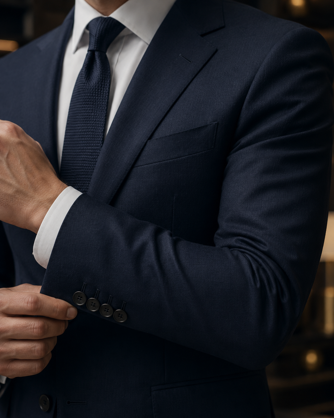 نمای نزدیک از کت و شلوار مدیریتی